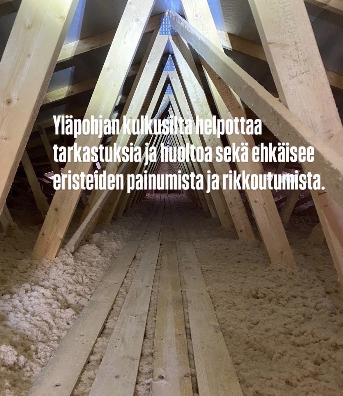 Kattojen yläpohjatyöt